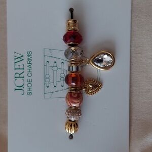 J.Crew Shoelace Teardrop Shoe Charms pack Rose Multi BNWT SO 2 Left!